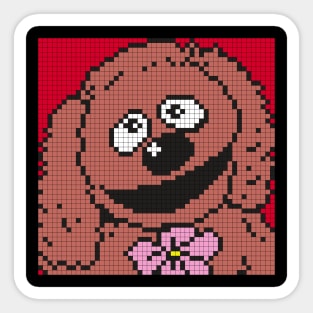 POXELART - Rowlf The Dog From The Muppets Sticker